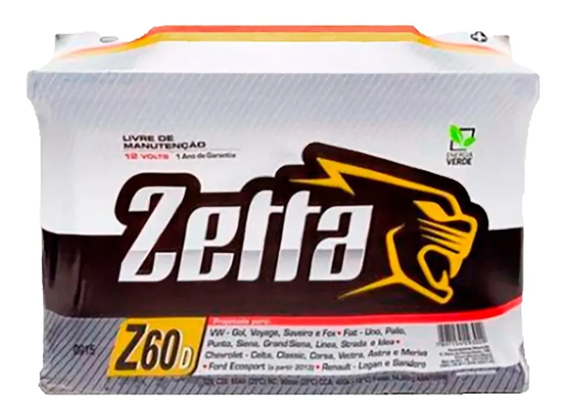 Bateria Zetta 60Ah